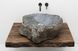 Раковина из дикого камня 43&times;34 см, высота 13 см &mdash; эксклюзивная чаша с узором KR-50 фото 2
